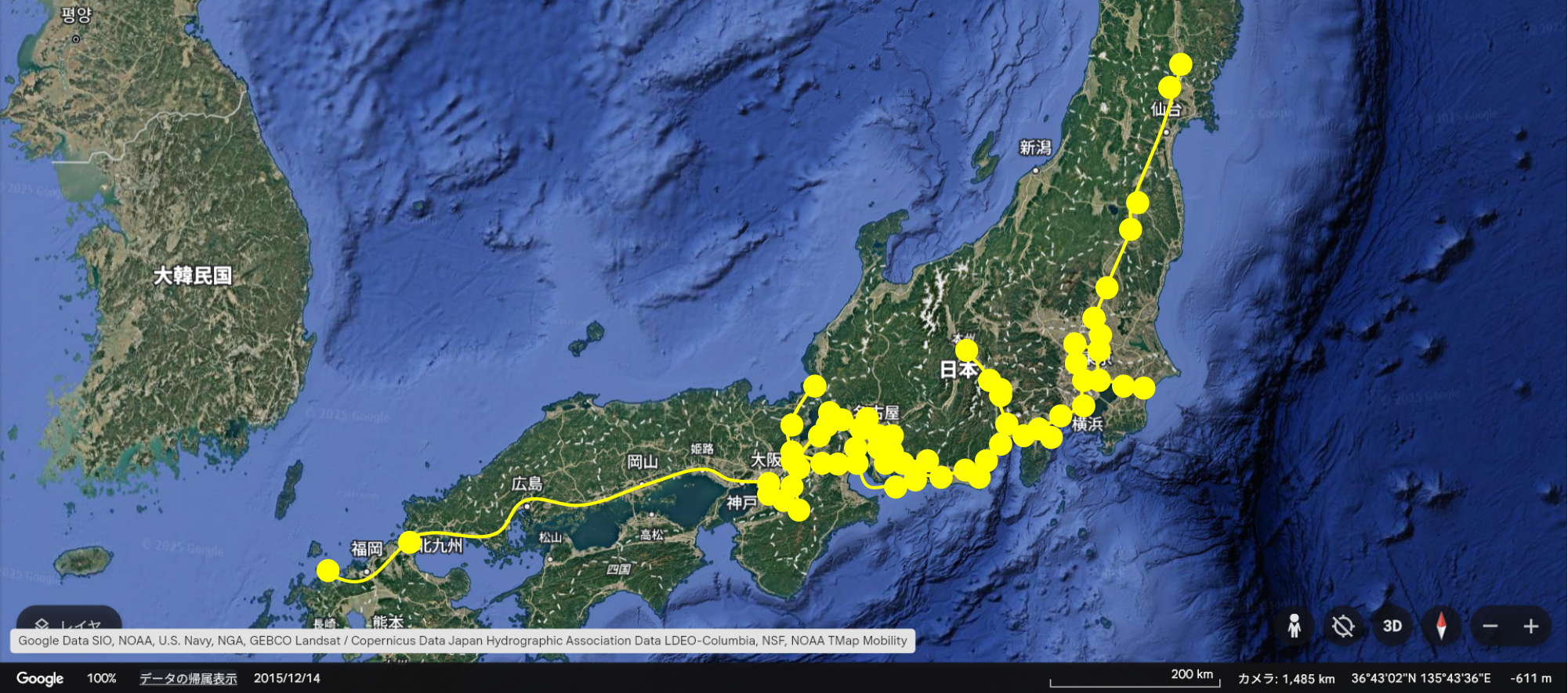 徳川家康の足跡