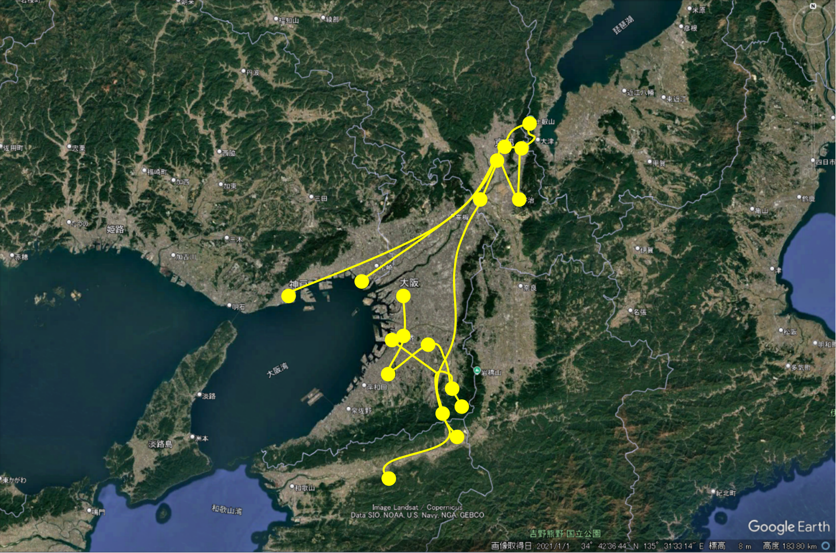楠木正成の足跡
