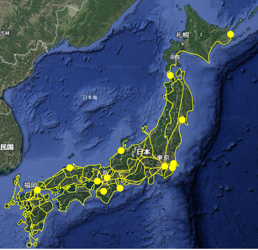 伊能忠敬の足跡